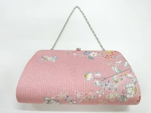 枝花模様和装バッグ【リサイクル】【中古】【着】 宗sou