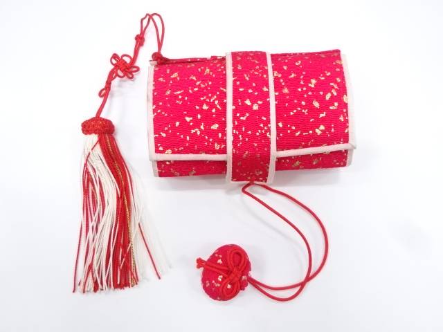 のり散らし模様筥迫【アンティーク】【中古】【着】 宗sou