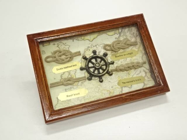 ロープワーク壁掛けオブジェ【アンティーク】【中古】【着】 宗sou
