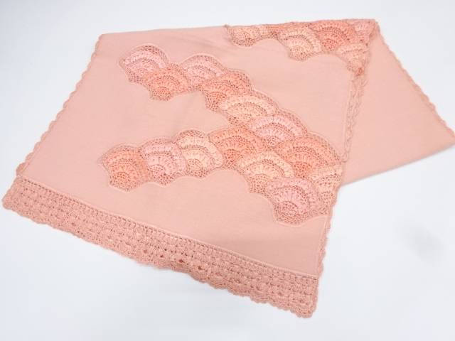 リボン刺繍レースショール【リサイクル】【中古】【着】 宗sou