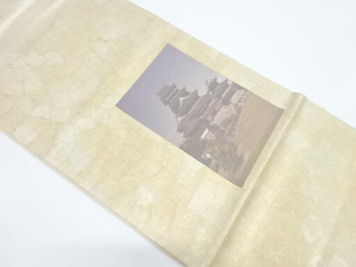 色紙に城模様袋帯(材料)【アンティーク】【中古】【着】 宗sou【spoff】 色紙に城模様袋帯(材料)【アンティーク】【中古】【着】 宗sou【spoff】