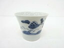 古伊万里 染付 花唐草蕎麦猪口【中古】【道】 宗sou