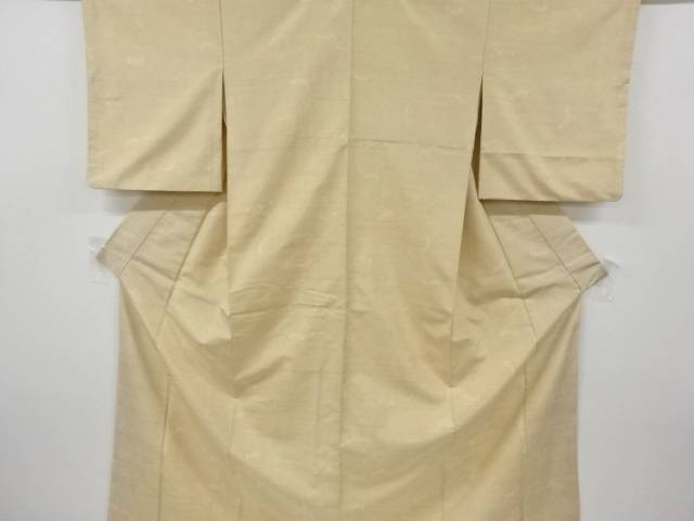 花唐草模様織り出し十日町紬着物【アンティーク】【中古】【着】 宗sou