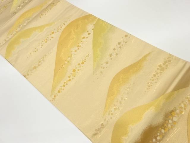 山並みに松葉・色紙散らし模様織出し袋帯【中古】【着】 宗sou(4)