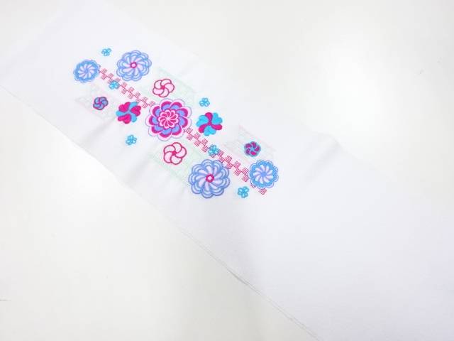 丹後製 刺繍半衿(日本製)【新品】【着】 宗sou