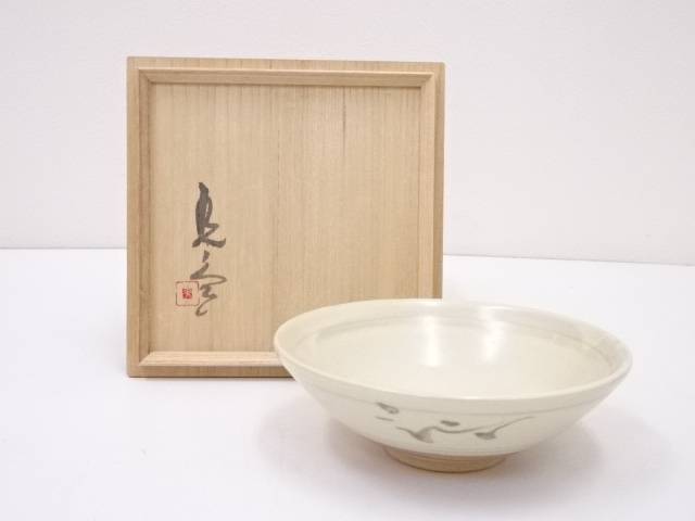 横山光ノ介造　絵高麗手茶碗【中古】【道】 宗sou