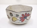 古物 京焼 色絵六角菓子鉢【中古】【道】 宗sou