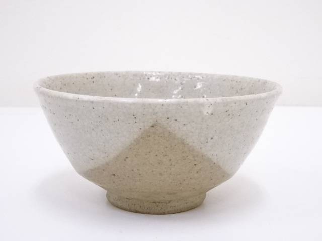 作家物　白釉茶碗【中古】【道】 宗sou