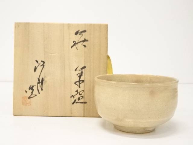 萩焼　江月造　茶碗（共箱）【中古】【道】 宗sou