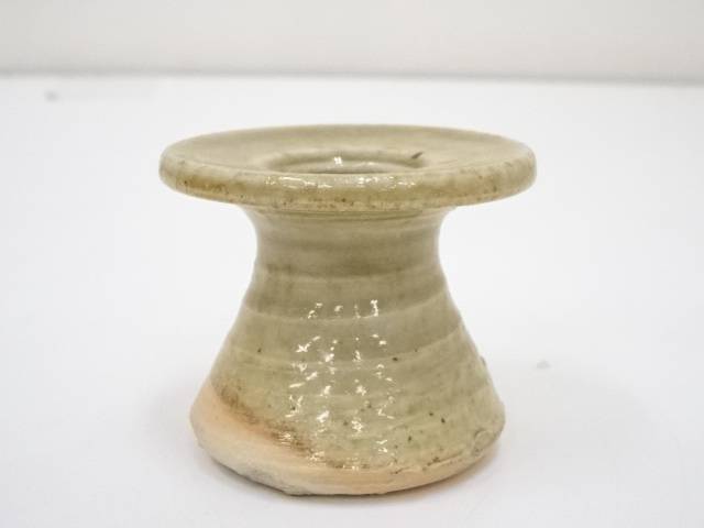 黄瀬戸蓋置【中古】【道】 宗sou