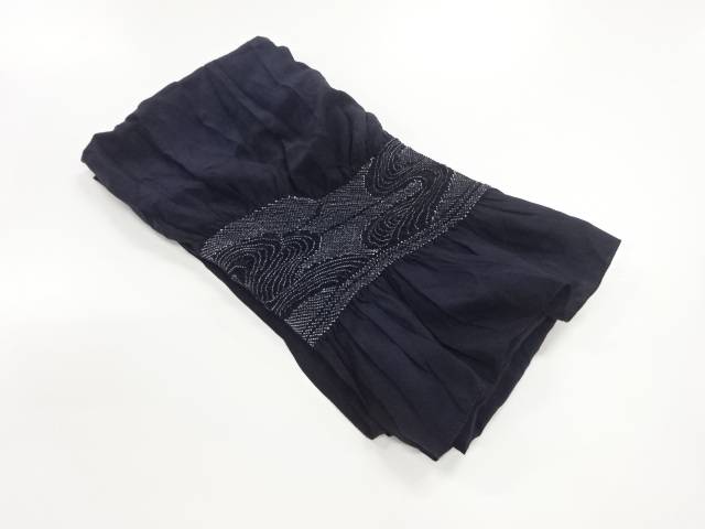 正絹　絞り流水模様男物兵児帯【リサイクル】【中古】【着】 宗sou