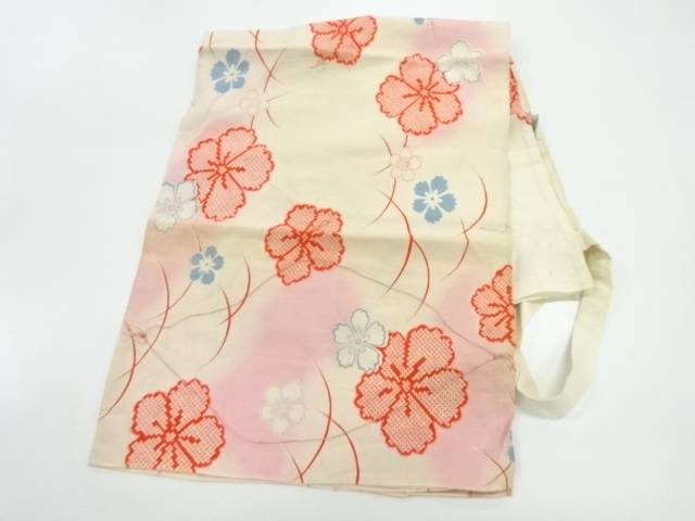 花模様裾除け【アンティーク】【中古】【着】 宗sou