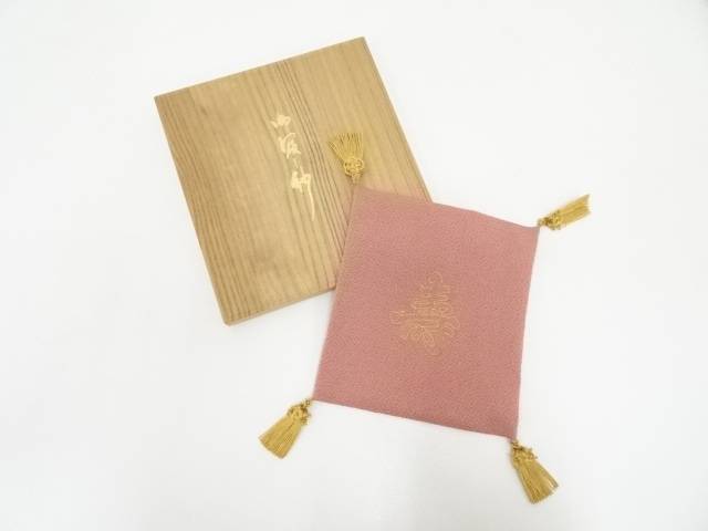 文字帛紗（箱付）【中古】【道】 宗sou