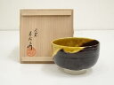 九谷焼 吉右衛門窯造 釉彩茶碗(共箱)【中古】【道】 宗sou