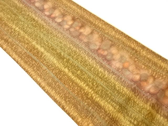 縞に抽象模様全通洒落袋帯【中古】【着】 宗sou