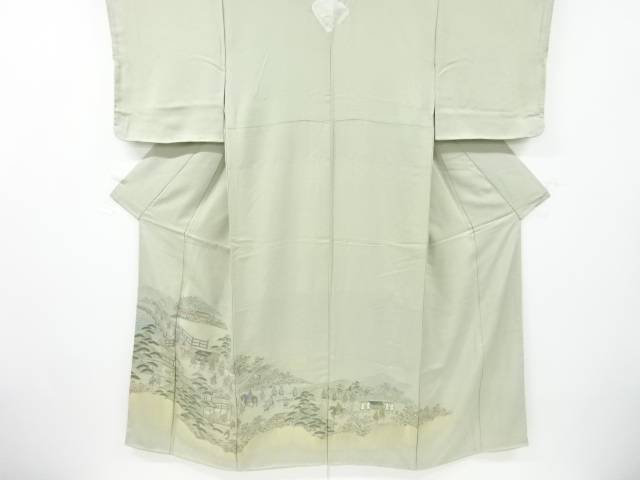 未使用品 寿光織 大名行列模様織出し一ツ紋色留袖【着】 宗sou【spoff】