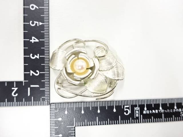 パール帯留め【アンティーク】【中古】【着】 宗sou