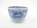 古伊万里 染付 線描き花唐草蕎麦猪口【中古】【道】 宗sou
