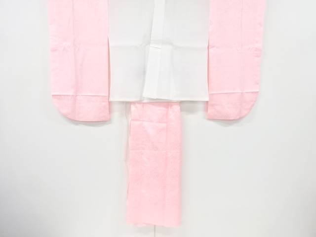 菊模様織り出し　二尺袖用二部式襦袢【中古】【着】 宗sou