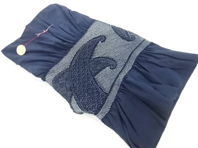 未使用品　正絹　絞り古典柄模様男物兵児帯【リサイクル】【着】 宗sou