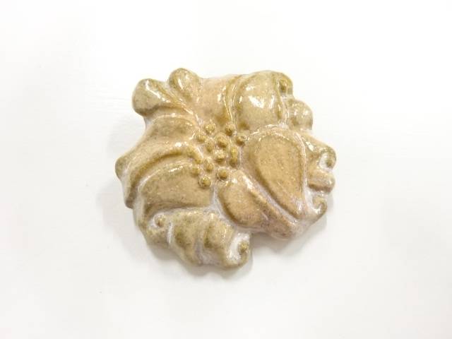 陶器帯留め【アンティーク】【中古】【着】 宗sou