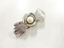 パール帯留め【アンティーク】【中古】【着】 宗sou