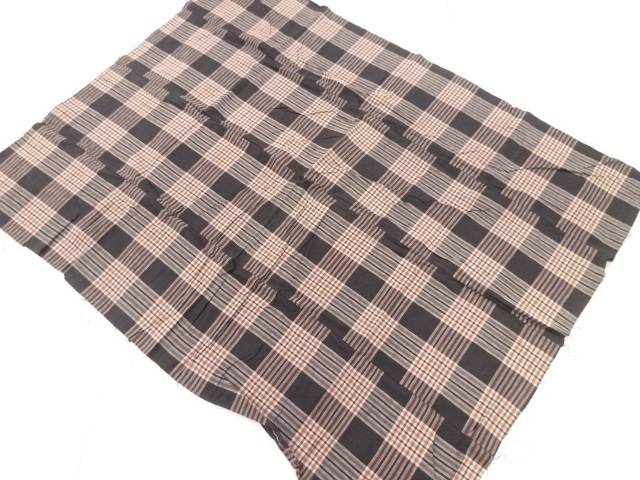 格子木綿4巾【アンティーク】【中古】【着】 宗sou【spoff】