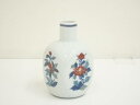 今泉今右衛門造 錦花絵花瓶【中古】【道】 宗sou
