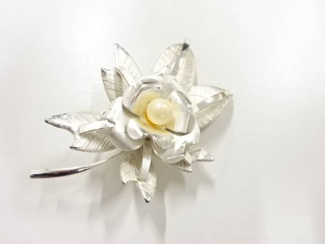 パール帯留め【アンティーク】【中古】【着】 宗sou