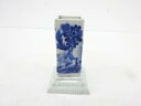 古物 染付 山水筆立【中古】【道】 宗sou