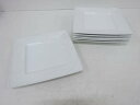 Noritake ホワイト スクエアプレート6枚セット(26センチ)【中古】【道】 宗sou