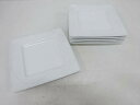 Noritake ホワイト スクエアプレート6枚セット(26センチ)【中古】【道】 宗sou