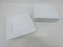 Noritake ホワイト スクエアプレート6枚セット(26センチ)【中古】【道】 宗sou
