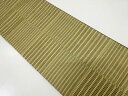 金糸 市松模様織り出し袋帯【中古】【着】 宗sou