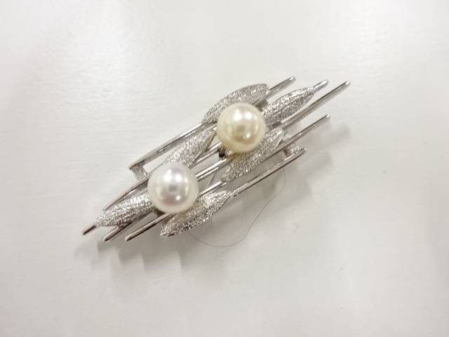 パール帯留め【アンティーク】【中古】【着】 宗sou