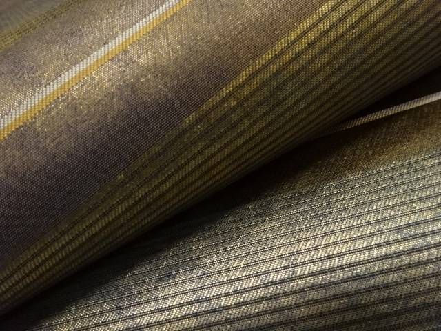 引箔横段模様織出し袋帯【中古】【着】 宗sou