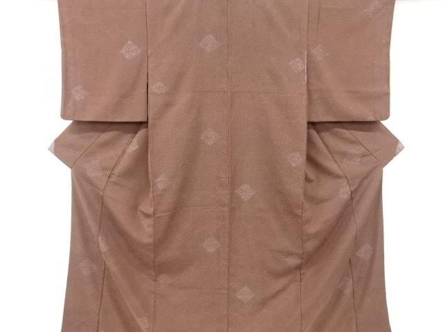 菱模様織り出し着物【大正ロマン】【中古】【着】 宗sou