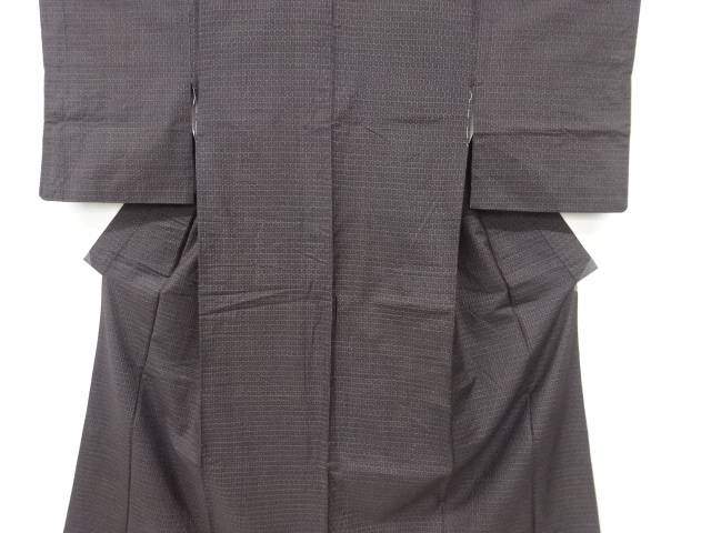十字絣織り出し手織り紬着物【アンティーク】【中古】【着】 宗sou