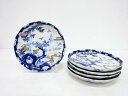 古伊万里 染錦 花鳥七寸皿5客揃【中古】【道】 宗sou
