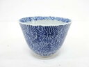 古伊万里 染付 唐草蕎麦猪口【中古】【道】 宗sou