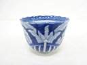 古伊万里 染付 葉蕎麦猪口【中古】【道】 宗sou