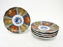 古伊万里 染錦 鳳凰花唐草七寸皿5客揃【中古】【道】 宗sou