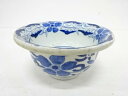 古伊万里 染付 花唐草深鉢【中古】【道】 宗sou