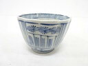 古伊万里 染付 線描き花蕎麦猪口【中古】【道】 宗sou