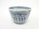 古伊万里 染付 線描き花蕎麦猪口【中古】【道】 宗sou