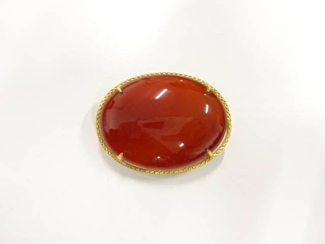 瑪瑙帯留め【アンティーク】【中古】【着】 宗sou