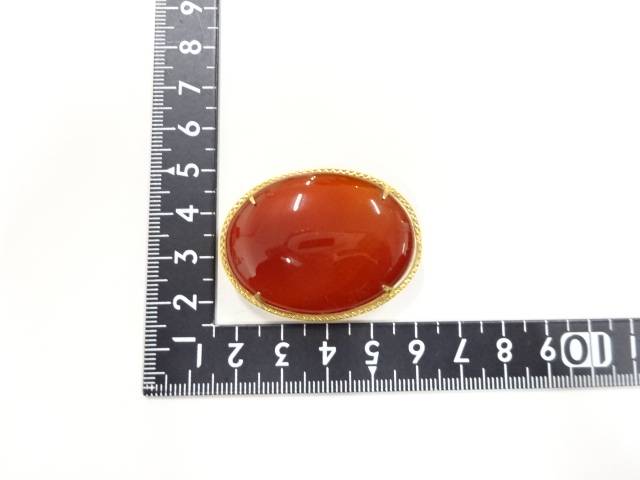 瑪瑙帯留め【アンティーク】【中古】【着】 宗sou