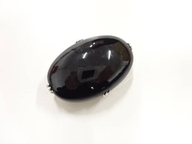 天然石帯留め【アンティーク】【中古】【着】 宗sou【spoff】