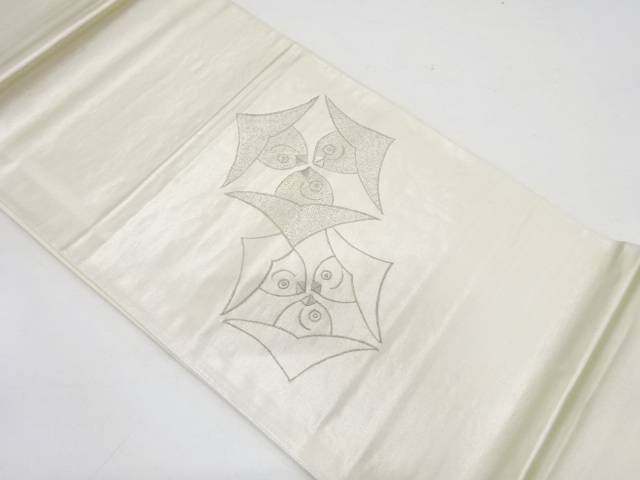 家紋模様刺繍袋帯【中古】【着】 宗sou