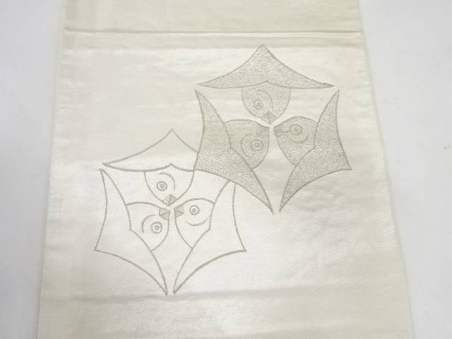 家紋模様刺繍袋帯【中古】【着】 宗sou